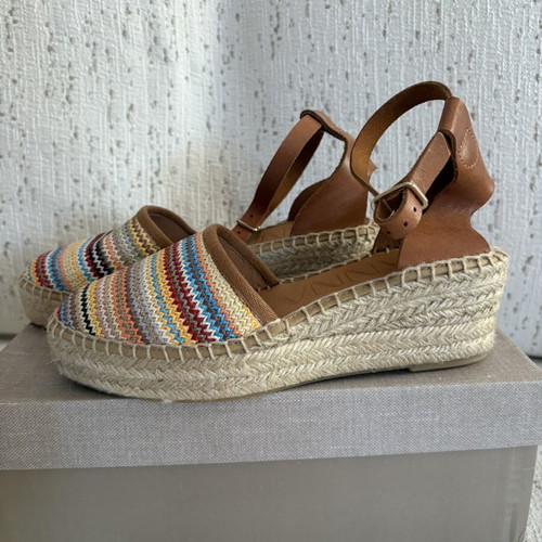 Kanna knitted women's espadrilles new, multicolor, size 37