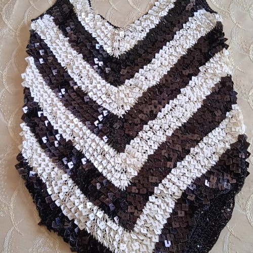 Toi&Moi blouse like new, one size, black and white, 100% viscose