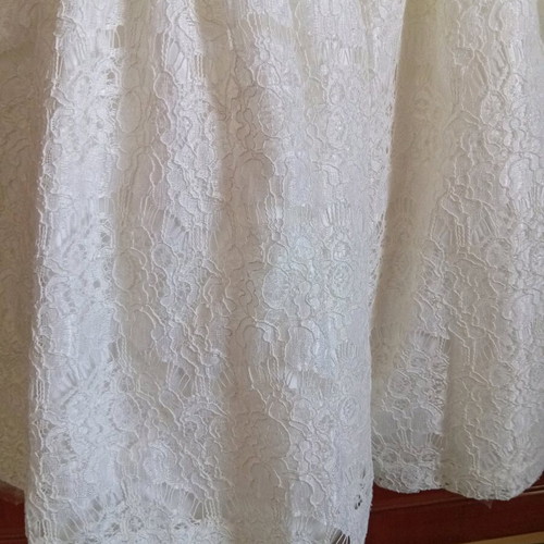 Dress No5 lace ivory with golden beads, like new, size 110 cm