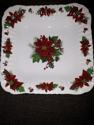 Trio Christmas platters like new, set of 2 pieces