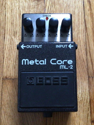 Boss Metal Core ML-2 guitar pedal like new for heavy metal sound