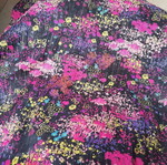 Scarf used black with pattern large
