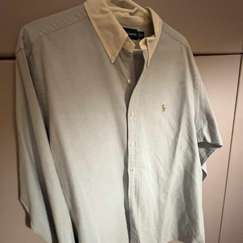 Ralph Lauren shirt men XL new, white and turquoise