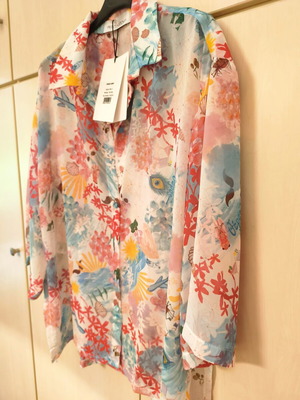 Project Soma Theros Shirt new, silk touch muslin, oversized kimono sleeves