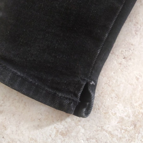 Zara black low waist slim fit jeans used, cotton, size L 40 12