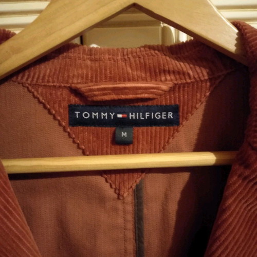 Tommy Hilfiger corduroy jacket used, men's size M, brick color
