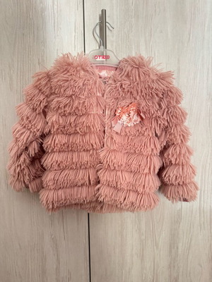 Miss Novella pink teddy jacket for 3-year-old girl like new