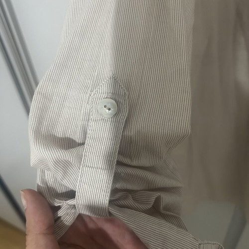 Women's Beige Shirt Medium with Ruffles, Like New