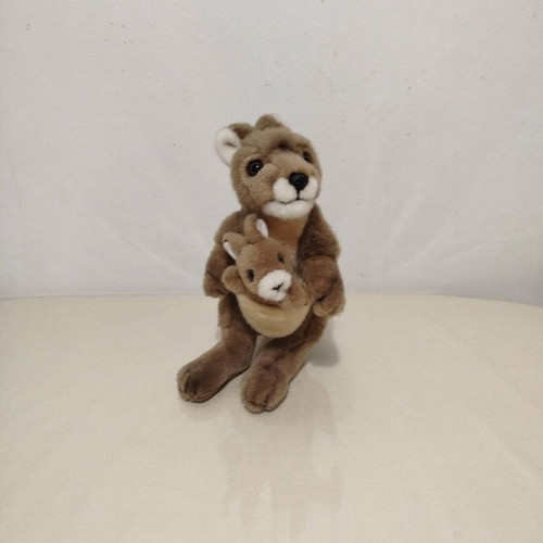 Kangaroo with baby kangaroo plush WWF like new