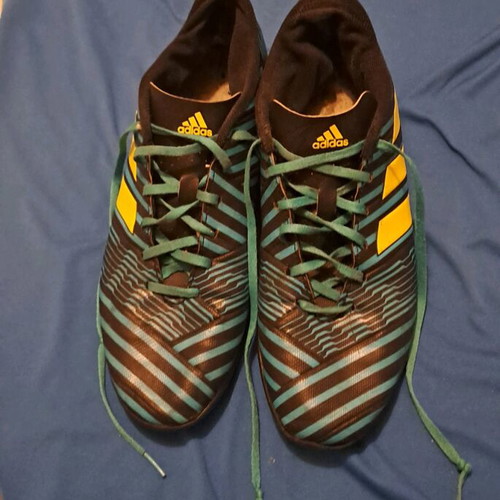 Adidas Nemesis football shoes blue-black like new