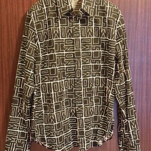 Moschino Jeans shirt with monogram print, size XL, like new