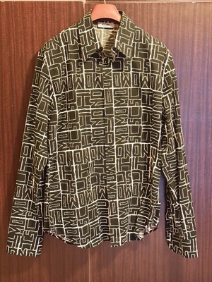 Moschino Jeans shirt with monogram print, size XL, like new