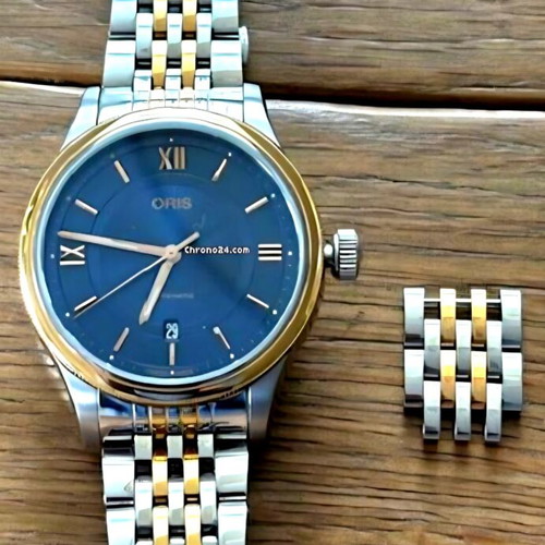 Oris Clasic Date 733-7719 Blue men's watch like new, automatic, sapphire crystal