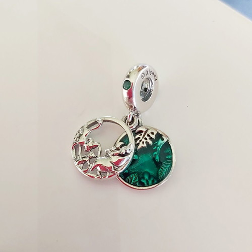 Pandora s925 Ale Lion King charm used, green and silver