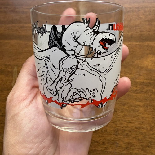 Nutella The Lord of the Rings glass Nazgul The Return of the King like new