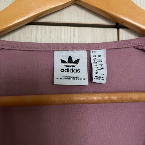 Adidas crop long-sleeve top like new, pink