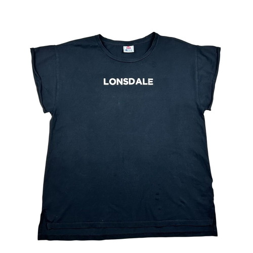Lonsdale women's short sleeve t-shirt used black