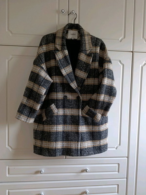 Ba&sh Oversized Blazer like new, gray and beige