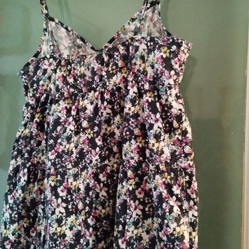 H&M Floral Cotton Dress Like New, Multicolor, Size S