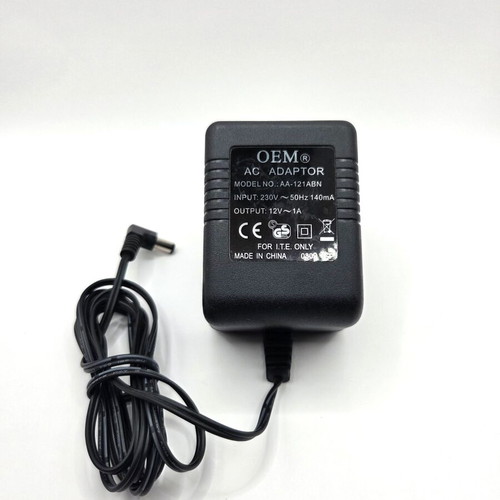 OEM AC Adaptor AA-121ABN power supply used 12V 1A with DC barrel plug