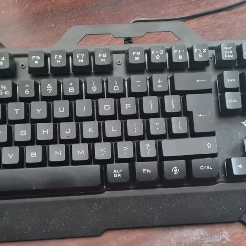 Trust Torac gaming keyboard used with RGB lighting