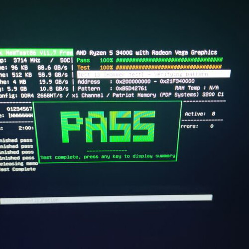 Patriot Viper Steel DDR4 RAM 8GB 3200MHz module