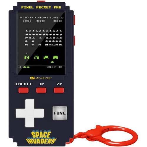My Arcade Pixel Pocket Pro Space Invaders handheld electronic game new