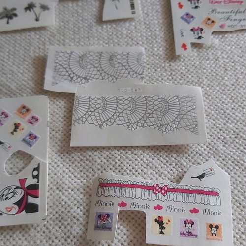 Nail tattoo stickers new, set of 5 pieces