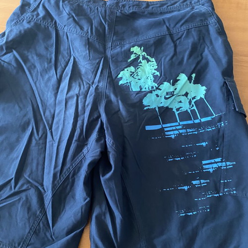 Nike men's swim shorts used, size L, blue