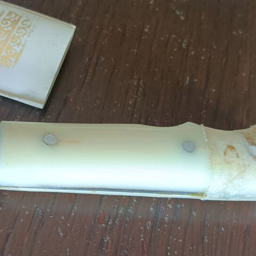 Cretan knife like new with steel blade and bone handle