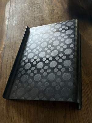 IKEA Brada laptop stand used, black plastic, approx 30x42 cm