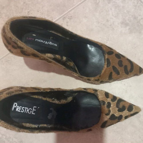 Prestige shoes used tiger print, size 37, multicolor