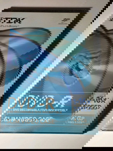  DVD-R TDK agrafo DVD me thiki kenourgio