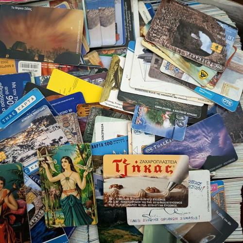 Phone cards used, pack of 4500 plus 800 mobile unit cards