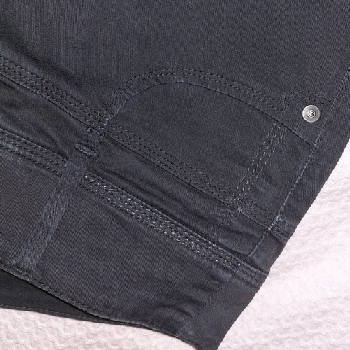 Staff black pants used, size 28, silver thread details