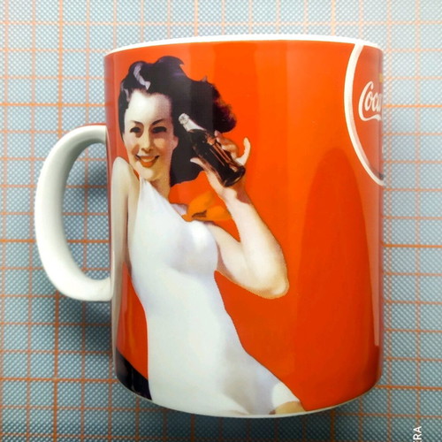 Vintage porcelain Coca-Cola mug new