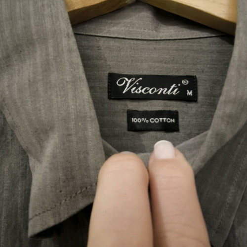 Visconti men's striped shirt size M like new, 100% cotton
