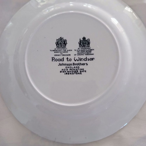 Johnson Bros Road to Windsor plate used, 17 cm, English porcelain