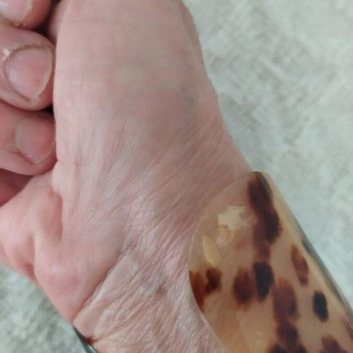 Leopard bracelet like new, brown