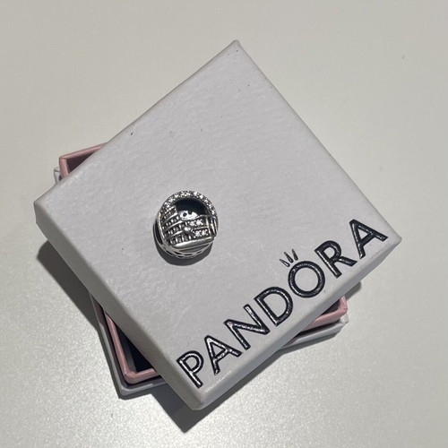 Pandora Silver 925 Charm with Colosseum of Rome