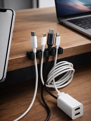 Cable organizers set of 3 3d printed from durable eco-friendly materials