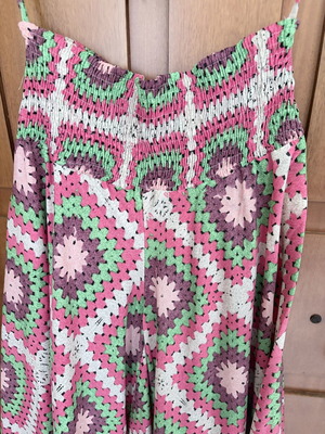 Vintage wide pants, multicolor, size L