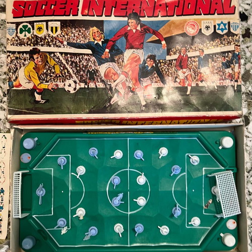Casdon Soccer International used vintage tabletop football with Greek team logos