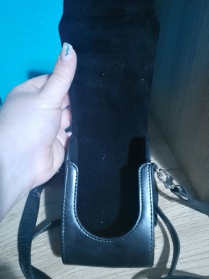 Camera case with shoulder strap, like new, leatherette