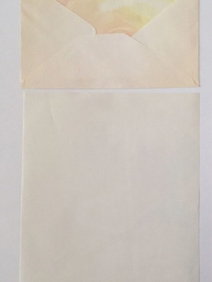 Correspondence set new, 1 set (glue and envelope) and 3 glues