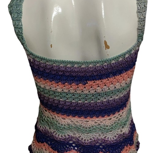 Handmade knitted top custom order, summer colors