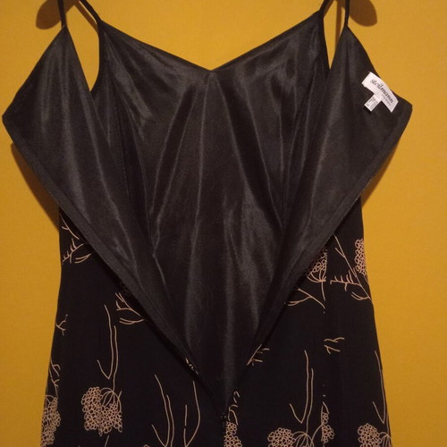Steilmann floral Y2K double dress size UK 12 new, black and beige