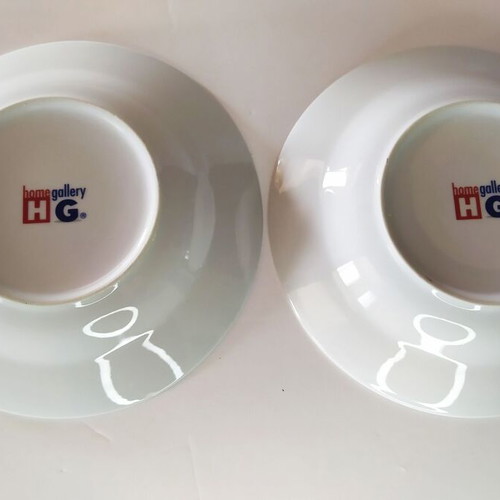 Home Gallery serving plates used, set of 2, deep 20.5cm