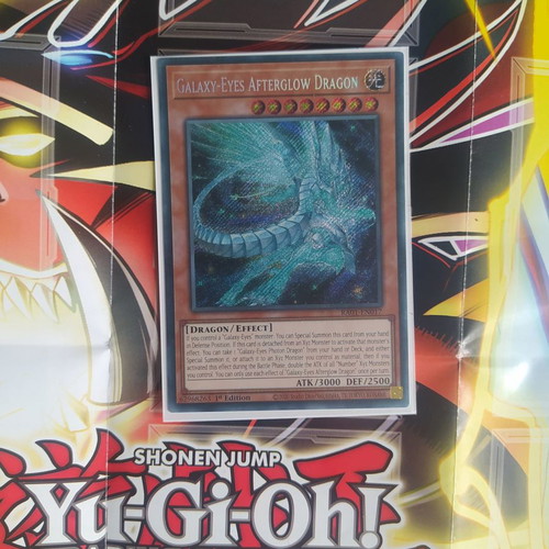 Galaxy-Eyes Afterglow Dragon Secret Rare καινούργιο (Yugioh)