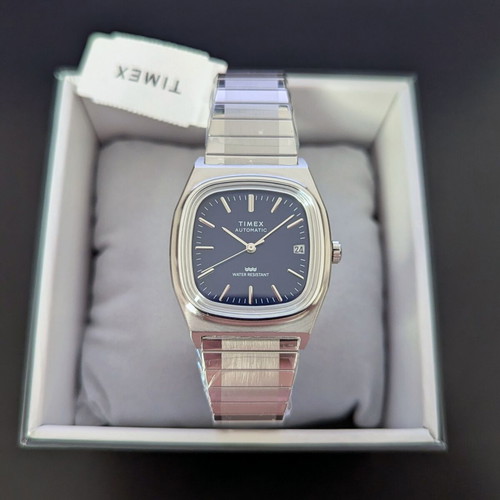 Timex 1983 E-Line Automatic Blue Watch new